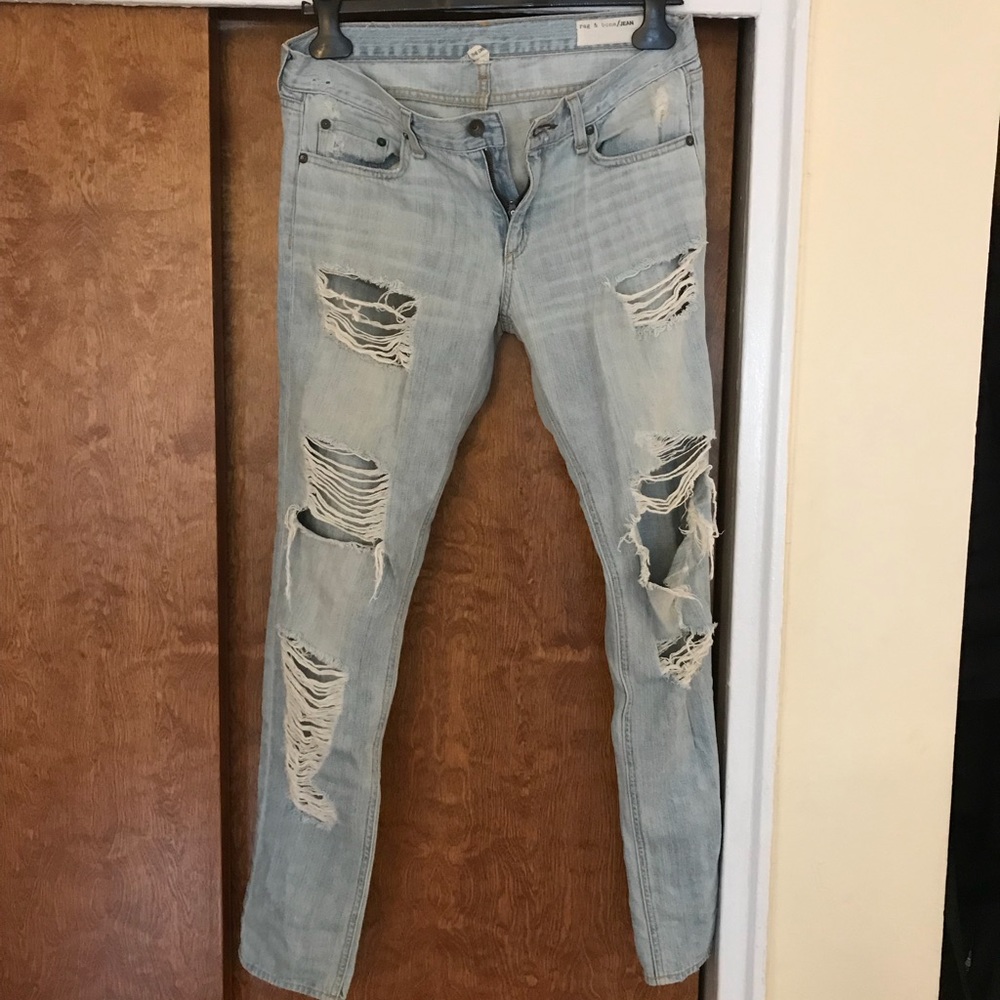 Rag & Bone Jean Dre Destroyed Relax Jean Sold out!